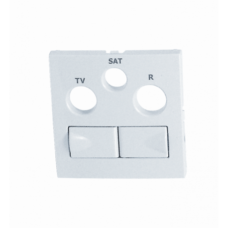 kryt zás.multimed. Logus90 R-TV-SAT-2xRJ45 biely